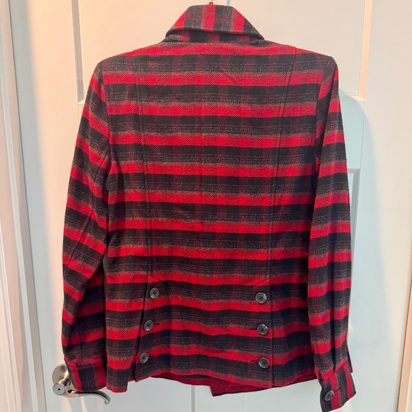 cabi Snow Valley Jacket, #3852, S, EUC, Red/Black Plaid, Flannel - Picture 11 of 14